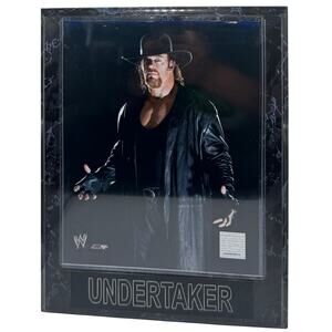 WWE Undertaker Photo File Framed Plaque 2004 Deadman Era Hologram Wall Decor